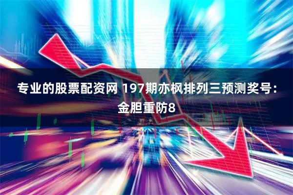 专业的股票配资网 197期亦枫排列三预测奖号：金胆重防8